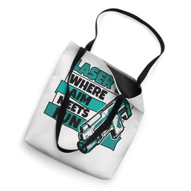 Where Aim Meets Fun Team Adult Player Pro Laser Tag Tote Bag