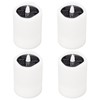 4Pcs Solar Powered LED Candle Light Yellow Flicker Tea Lamp