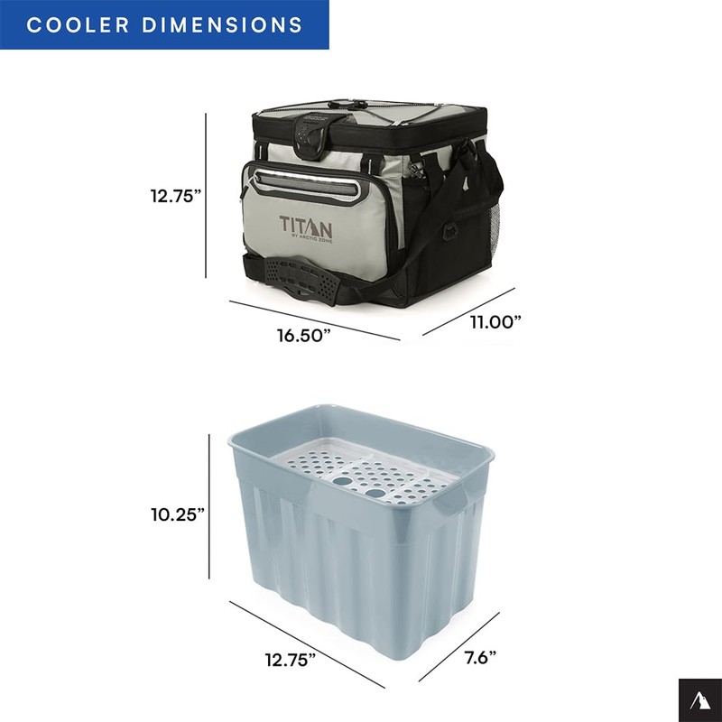 Titan by Arctic Zone 30 Can Zipperless Soft Cooler with
