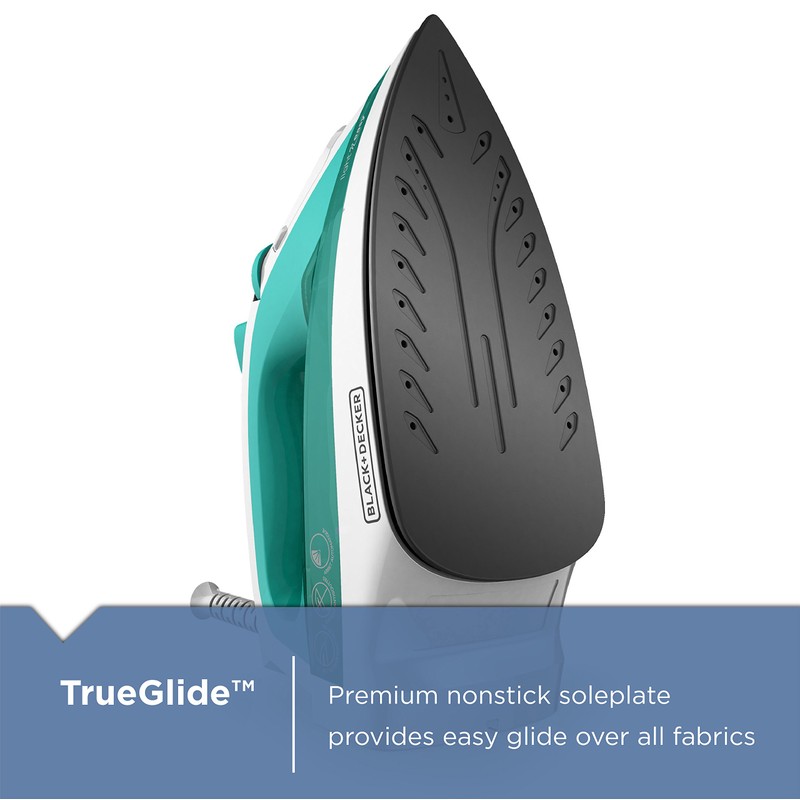 BLACK+DECKER IR1010 Light 'N Easy Compact Steam Iron, Teal