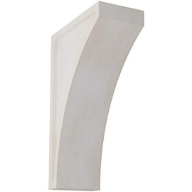 Ekena Millwork CORWD03X06X10LWWH Large Lawson Wood Vintage Decor Corbel, 3"W x 6 1/2"D x 10"H, Chalk Dust White