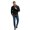 JEMLDL Men's Quarter Zip Sweater Cable Knit Sweater Casual Mock