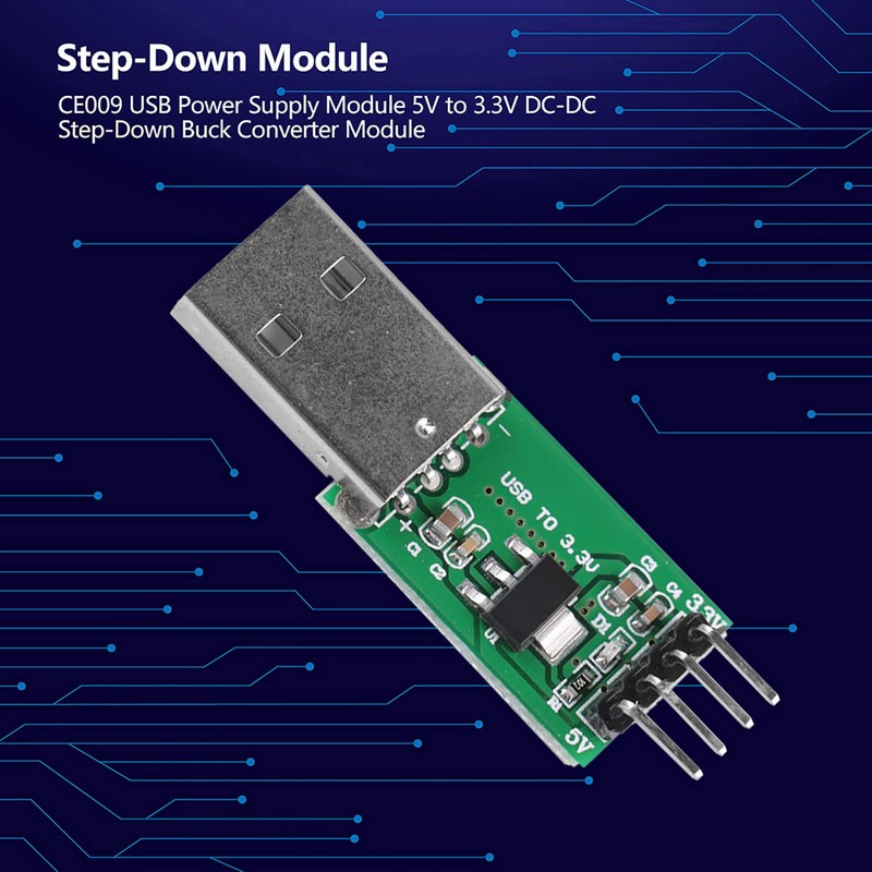 CE009 DC-DC Converter USB Power Module 5V to 3.3V Step-Down