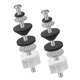 QDOCURO 2PCS 3.74 Inches Universal Toilet Seat Bolts Kit Compatible with TOTO/Kohler/Glacier Bay/American Standard,Stainless Steel Toilet Seat Screws Replacement, Easy to Install