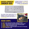 Smoker Wood Chip Box For BBQ Grill. Add Wood Chips