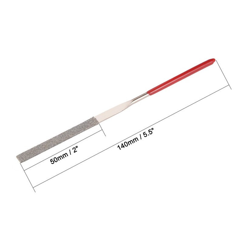 Sourcingmap 3mm x 140mm Flat Diamond Needle File 150 Grit