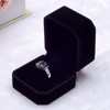 Velvet Finish Jewelry Box, Engagement Wedding Earrings Ring Pendant Display