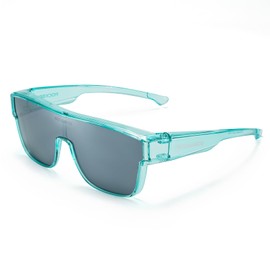 Rockbros Sunglasses Over Glasses Polarized UV400 UV Protection CE Standard Over Glasses Polarized Sunglasses Over Glasses Polarized Glasses for Cycling Driving Fishing Golf Sports Men Women (Blue Smoke)