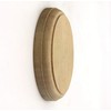Round Rosette, Solid Hardwood Paint Grade, 4 1/2" x 3/4",