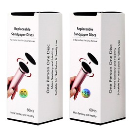 120 Stück Sandpapier Ersatz für elektrische Fußraspel Pediküre (Grit 60 + Grit 120)
