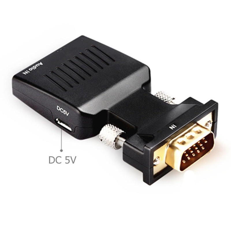 VGA to HDMI Adapter Adapter, VGA Source to HDMI Display