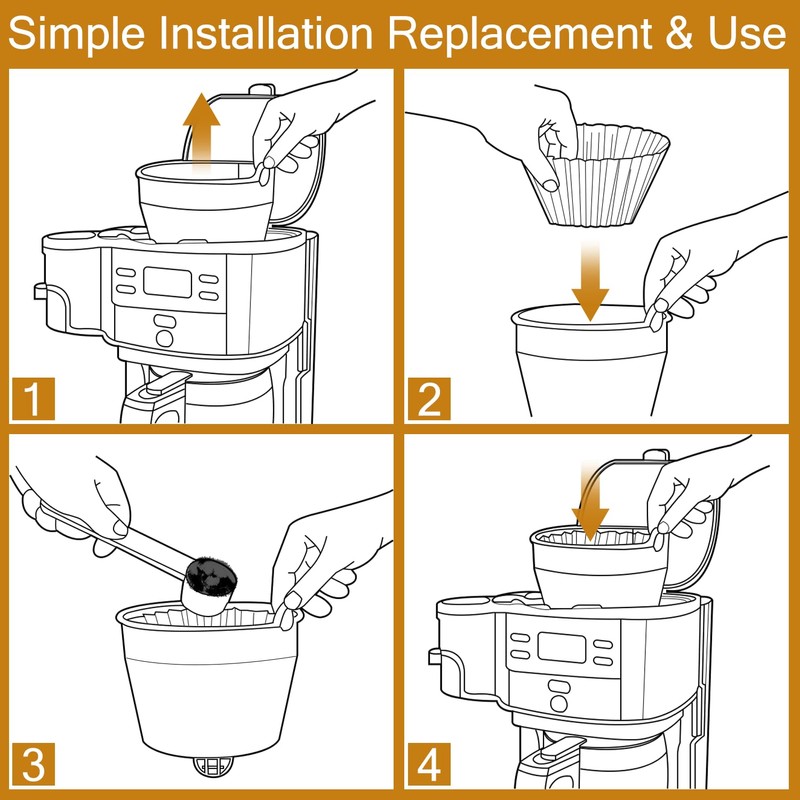 HASMX 990117900 Replacement Filter Brew Basket for Hamilton Beach 2-Way