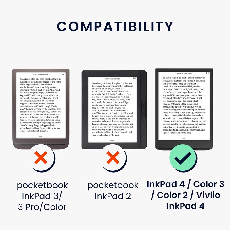 kwmobile Case Compatible with Pocketbook InkPad 4 / Color 3