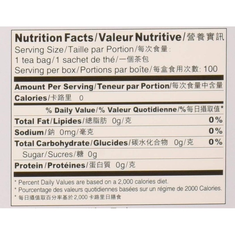 Prince of Peace Organic White Tea 100 Count, 6.35oz