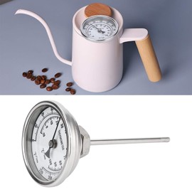 Stainless Steel Thermometer Dial Thermometer for Homebrew Kettle Thermometer Weldless Pot Thermometer 3" Large Dial Thermometer with NPT 1/2 Thread Fitting (0 220oF / 10 100oC) , Stainless Steel