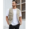 Gihuo Men's Fishing Vest Utility Safari Travel Vest with Pockets