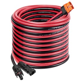 MOOKEERF Solar to XT60i Cable 10AWG 35FT Solar Panel to XT60i Adapter Connector XT60i-F Extension Cable for Portable Power Station Solar Generator