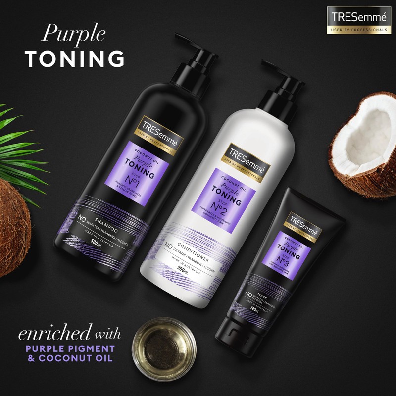 Tresemme Purple Toning Shampoo With Coconut Oil 500 ml