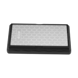 AWAOVV Double-Sided Diamond Sharpening Stone,Whetstone Honeycomb Plate with Non-Slip Base(400/1000 Grit)