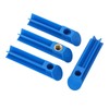 4PCS Fuel Injector Nozzle Flush Cleaner Adapter Universal Cleaning Tool