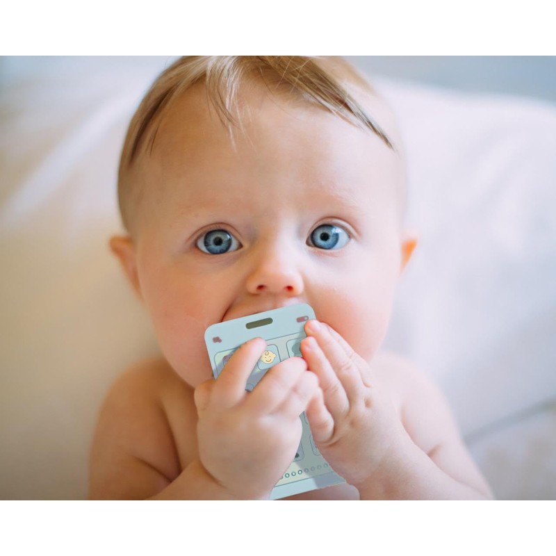 Soft Silicone Phone Shape Teether Boys Girls Baby Molar Teether