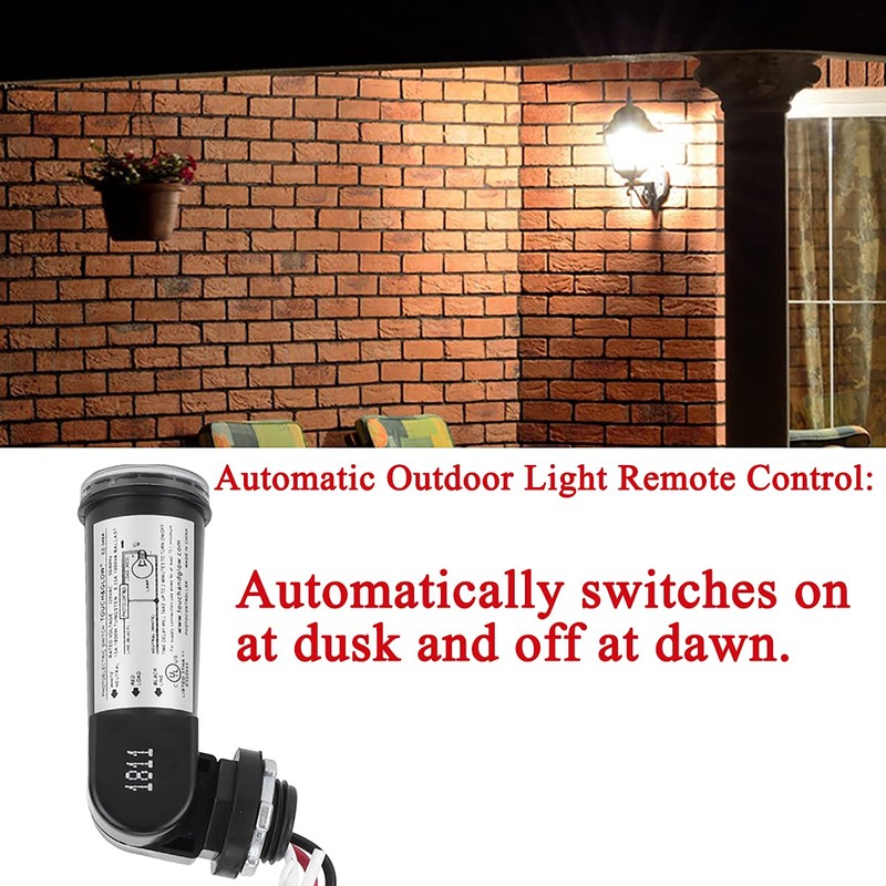 Outdoor Photoelectric Sensor,120V AC Photocell Light Sensor Switch,Dusk to Dawn