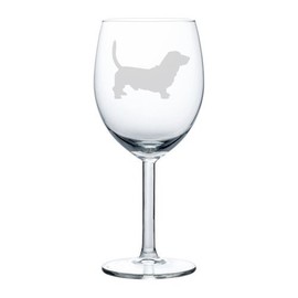 Wine Glass Goblet Basset Hound (10 oz)