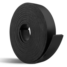 Rubber Strip Neoprene Sheet Solid Rubber Strips for Weather Seal Pads Floor Covering Vibration Protection Gasket DIY Leveling ((25mm(W)×5mm(T)×3m(L)))