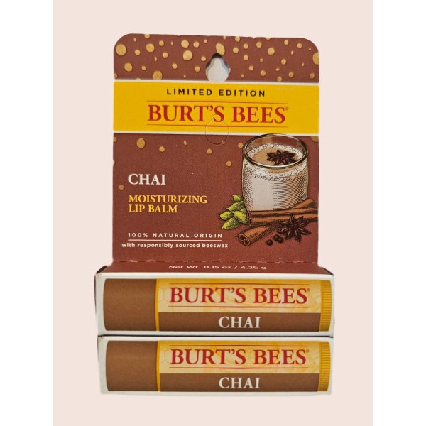 Burt's Bees 2 Pack Burt's Bees Chai Limited Edition moisturizing