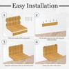 Wall-Mounted Foldable Chair – Bamboo Wood Folding Bench Seat for