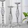 Table Candlestick Ornament Iron Twisted Curb Candle Holder Decorative Ornament