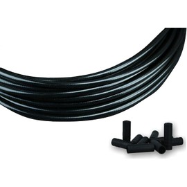 GreVeloro Replacement Gear Cable Black 3 m Cover Bicycle Gear Shift Bowden Cable Cover Outer Cover with 10 End Caps 4 mm Diameter