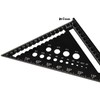 Beslands Triangle Ruler for Woodworking, 7.1 x 7.1 inches (18