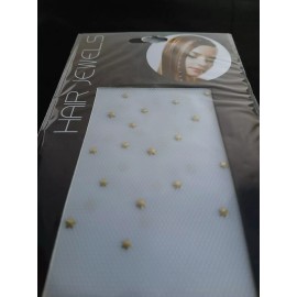 NEW Gold Stars Hair Jewels Bling Bedazzling Gems Charms