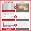 AIMUNOK 415Pcs E-Clip External Retaining Rings Snap Rings Assortment Set,