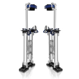 Drywall Stilts, 18''-30'' Adjustable Heights Aluminum Work Stilt, Professional Drywall Stilts for Sheetrock Drop Ceiling Wall Painting and Trimming Tree Branches