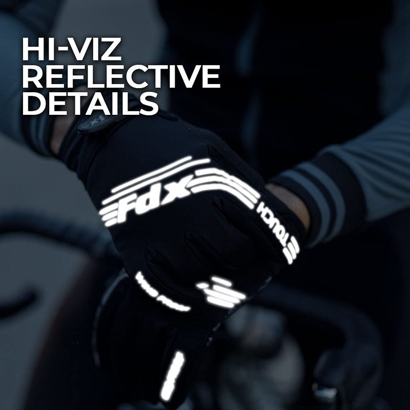 FDX Full Finger Cycling Gloves Winter Breathable Water Resistant Windproof