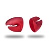Anti-Scald Oven Gloves,Red Silicone Oven Glove Set,Lobster Claw Pot Holder,