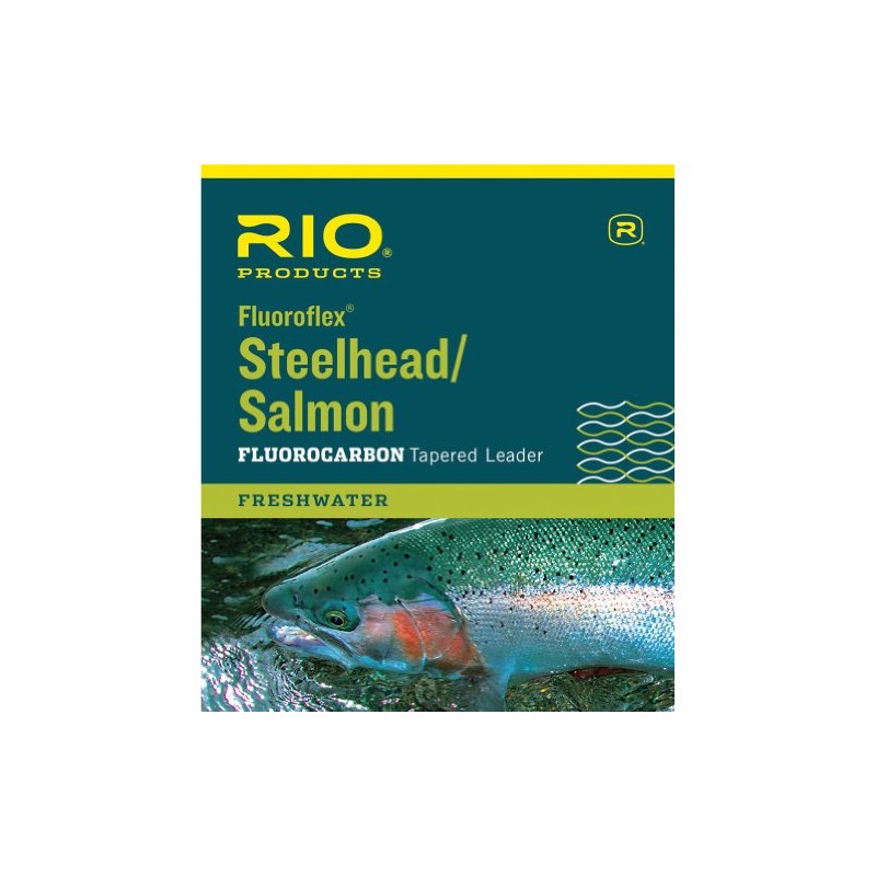 RIO Fly Fishing Steelhead/Salmon 9' 12Lb Fishing Leaders, Clear