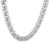 Azubpi Men's Stainless Steel Cuban Link Chain Necklace, Retro Punk