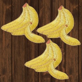 Paddys Patches Banana Embroidered Patch — 3-Pack — Iron On