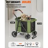 NUGUTIC Dog Stroller for Large & Medium Dogs Up to