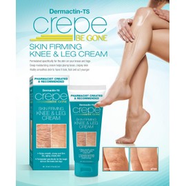 Dermactin Crepe Be Gone Crema reafirmante para rodillas y piernas 4 oz.