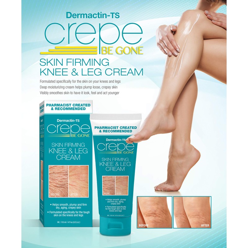 Dermactin Crepe Be Gone Crema reafirmante para rodillas y piernas