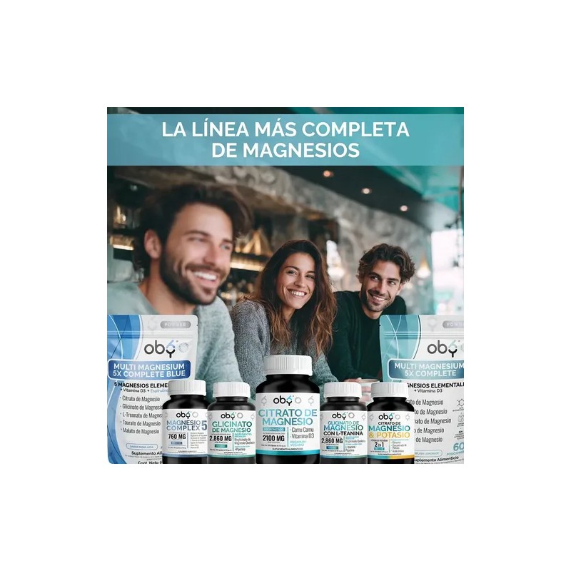 Citrato Magnesio Micronizado 2100mg Camu Vitamina Suplemento Alimenticio Oby Vitaminas