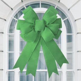 Large Fall Bow Wreath Thanksgiving Decor Buffalo Bows for Indoor Outdoor Orange Wreath Holiday Fall Decorations and All Kinds of Holiday Backdrops Decorations…