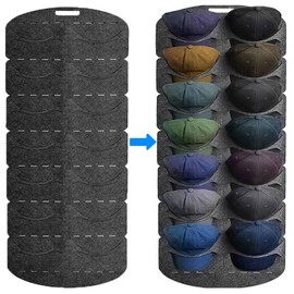Hat Rack Organizer Baseball Holder Storage Cap Hanger Door Wall Coat Caps Stands, Hat For Walls Or Doors of Walls