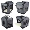 EliteField 3-Door Folding Soft Dog Crate with Carrying Bag and