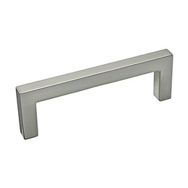 Richelieu Hardware BP87396195 Lambton Collection 3 3/4-inch (96 mm) Center-to-Center Brushed Nickel Modern Rectangular Cabinet and Drawer Pull Handle for Kitchen, Bathroom, and Furniture