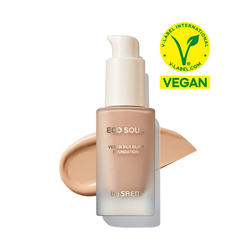 The Saem Eco Soul Vegan Silk Glam Foundation 3colors /